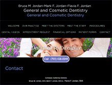 Tablet Screenshot of jordandentalgroup.com